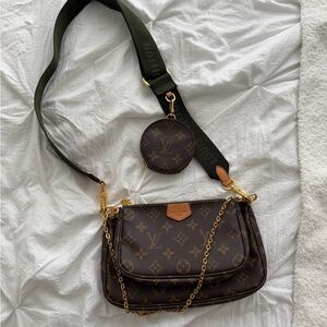 Louis Vuitton Multi pochette Brown Monogram Crossbody Bag
